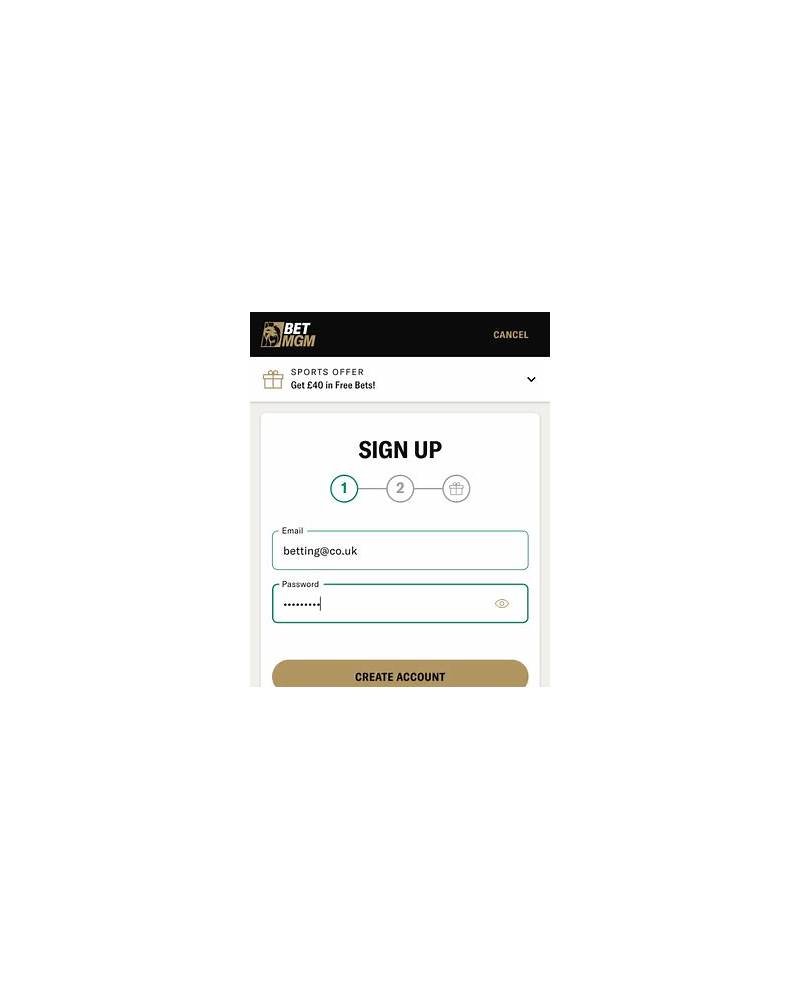 BetMGM login and account access screen